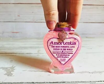Pink Amortentia Potion Bottle Decoration Apothecary Label Et