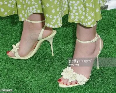 Actress Abbi Jacobson, shoe detail, attends the Premiere of 