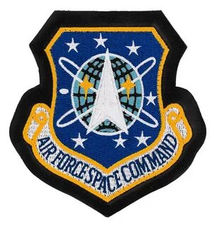 Air Force Space Command Patch With Hook Fastener Flying Tige