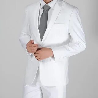 White Formal Suit for Special Occasions Rudi Valentino