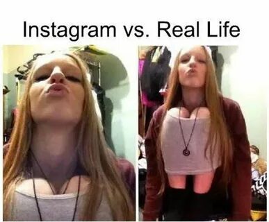 The Funniest Instagram Vs. Real Life Memes Instagram vs real