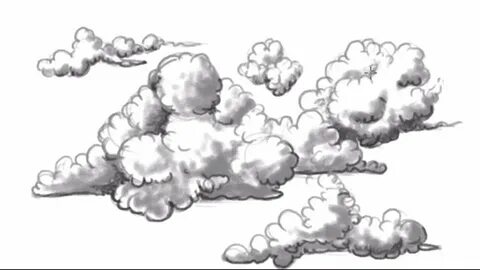 How to draw clouds, beginner and advanced tutorials