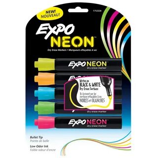 Expo ® Dry-Erase Neon Marker Set Becker's School Supplies