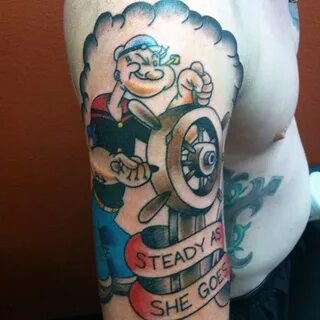 70 Popeye Tattoo Designs For Men - Spinach And Sailor Ideas
