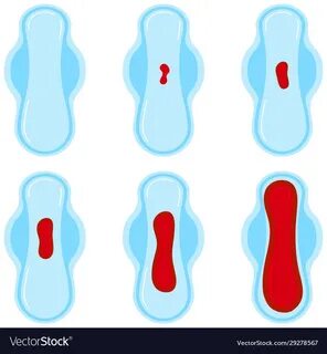 Menstrual period blood flow loss from light Vector Image