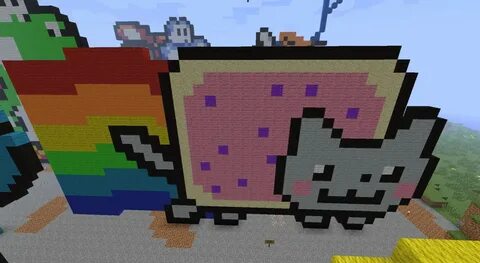 Nyan Cat Pixel Art Minecraft Tutorial : We're a community of