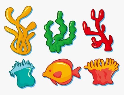 Clipart For Seaweed , Png Download - Cartoon Coral Reef Alga