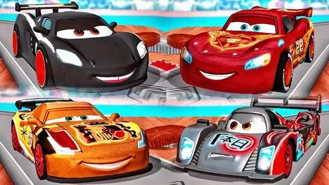 Cars DareDevil Garage Neon : Lightning McQueen and Shu Todor