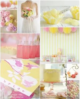 Candyfloss and lemonade mood board by wedding planner Stacey