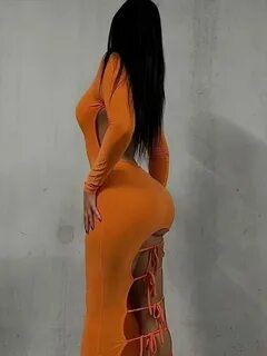 Brisbane model wears PrettyLittleThing 'butt cleavage' dress