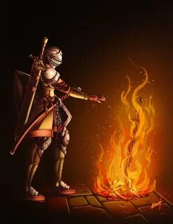 Dark Souls Bonfire Game Art красивые картинки Dark Souls - M