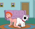 Xbooru - brian griffin doggy position family guy knotted loi