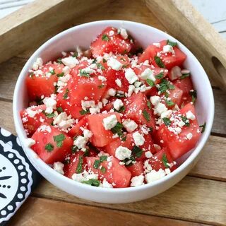 Watermelon Salad with Mint and Feta Recipe Watermelon and fe