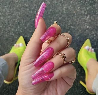 Pin by Shandy on Nails Pink acrylic nails, Jelly nails, Barb