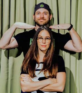 Meg Turney and Ryan Haywood at RTX 2019 Rooster Teeth Rooste