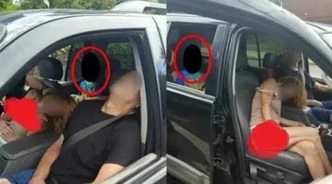 The child in the car was waiting for the drug addicts, who w