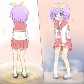 Lucky Star - Tsukasa Hiiragi - Omorashi Artwork - OmoOrg