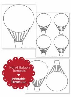 Printable Hot Air Balloon Template Balloon template, Air bal
