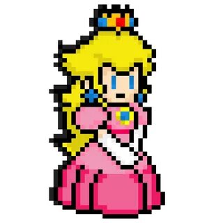 Editing pixel princess peach - Free online pixel art drawing
