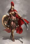 spartan commander, JeongSeok Lee Spartan women, Fantasy fema