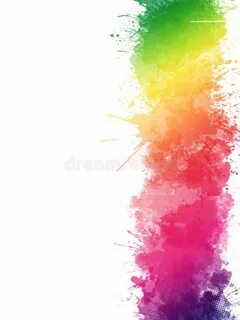 Watercolor Paint Splatter Border Stock Image - Image of colo