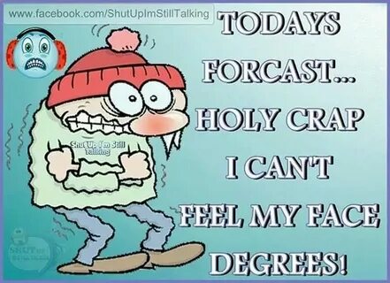 Sounds accurate Weather quotes, Funny winter quotes, Cold we
