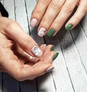 Кактусы Manicure, Beauty nails, Nail designs