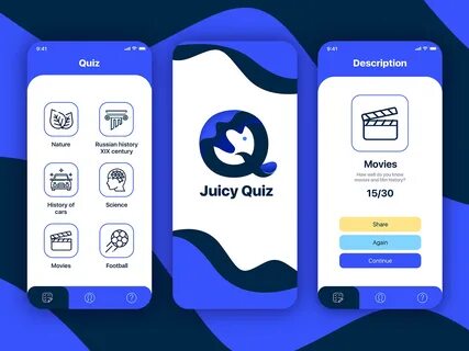 Juicy Quiz App by Лера Лазарева on Dribbble