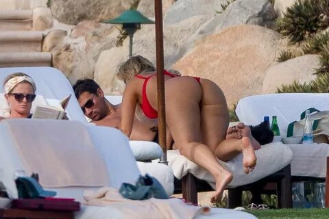 Bebe Rexha - Sexy Big Ass in Red Bikini in Cabo San Lucas - 