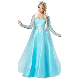 2018 Deluxe Adult Elsa Costume Women Anime Halloween Costume