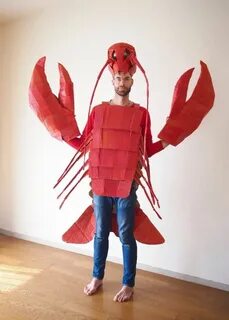 The Cardboard Collective: Cardboard Lobster Costume Lobster 