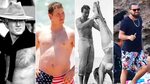 From Robert Redford to Leo: Celebrity Male Beach Attire Then