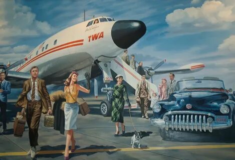 Lockheed Constellation TWA by unknown Vintage aircraft, Vint
