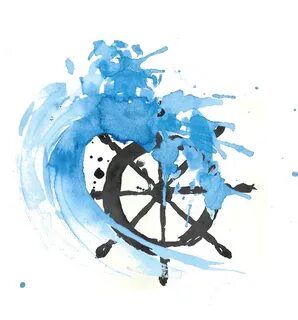 Facebook Ship wheel tattoo, Nautical wall art, Wheel tattoo