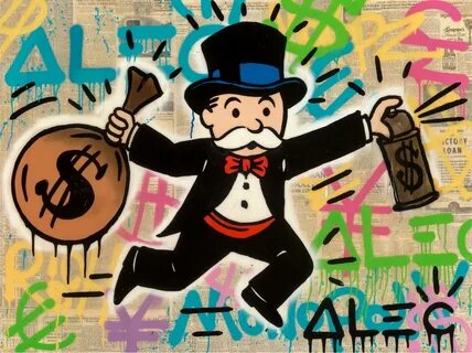 Alec Monopoly - Original Alec Monopoly Acrylic "What to Buy 