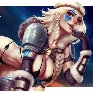 Miss Midgardia Warhammer / 18+ X-ray NSFW - живые обои игры 