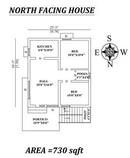 21+ North Facing House With Vastu Decors