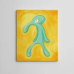 11X14" Gallery Art Canvas: Bold And Brash Framed Painting Sq