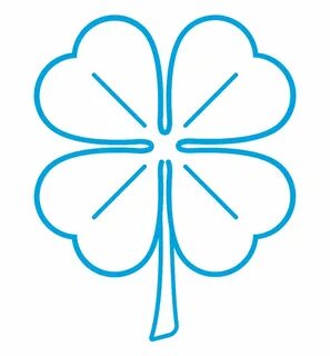 Four Leaf Clover - Drawing Transparent PNG Download #5297776