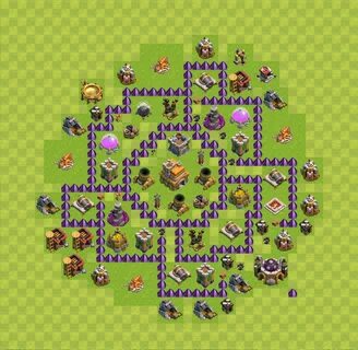 Trophy (Defense) Base TH7 - Clash of Clans - Town Hall Level