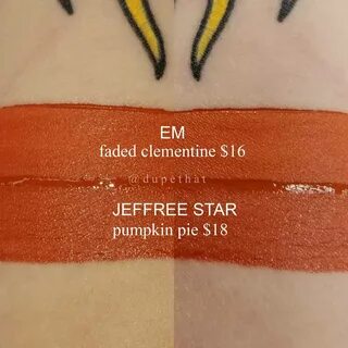 Jeffree Star Pumpkin Pie Velour Liquid Lipstick Dupes - All 