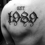 70 Number Tattoos For Men - Numerical Ink Design Ideas Numbe