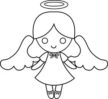 Cute Angel Praying Angel Silhouette Cute Praying Cherubim - 