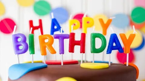 Скачать обои день рождения, свечи, colorful, торт, cake, Hap