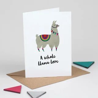 Love Cards funny I love you card Llama Valentines Day Card R