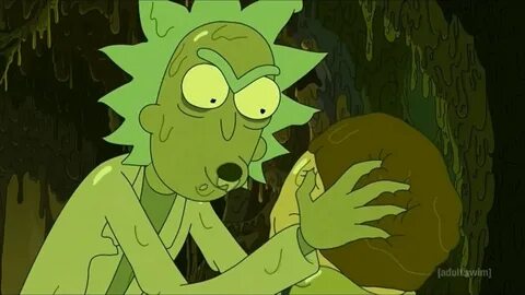 toxic rick shaking toxic morty like pudding for 5 minutes - 