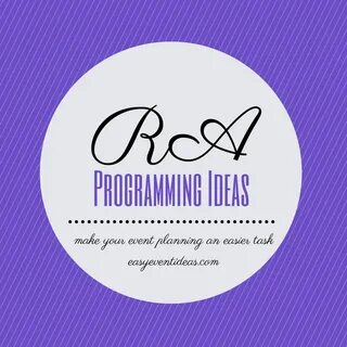 RA Programming Ideas Ra programming, Residence life programs