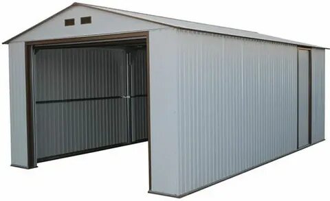 DuraMax 12x32 White Metal Storage Garage Building Kit (55231