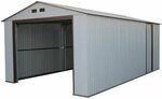 DuraMax 12x20 White Metal Storage Garage Building Kit (50931