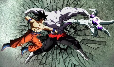 Jiren vs Goku and Frieza Dragon ball tattoo, Dragon ball sup